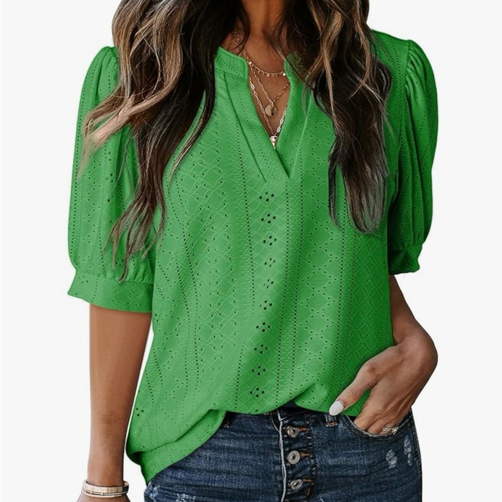 Dokotoo Green Short Sleeve Top-XL💚